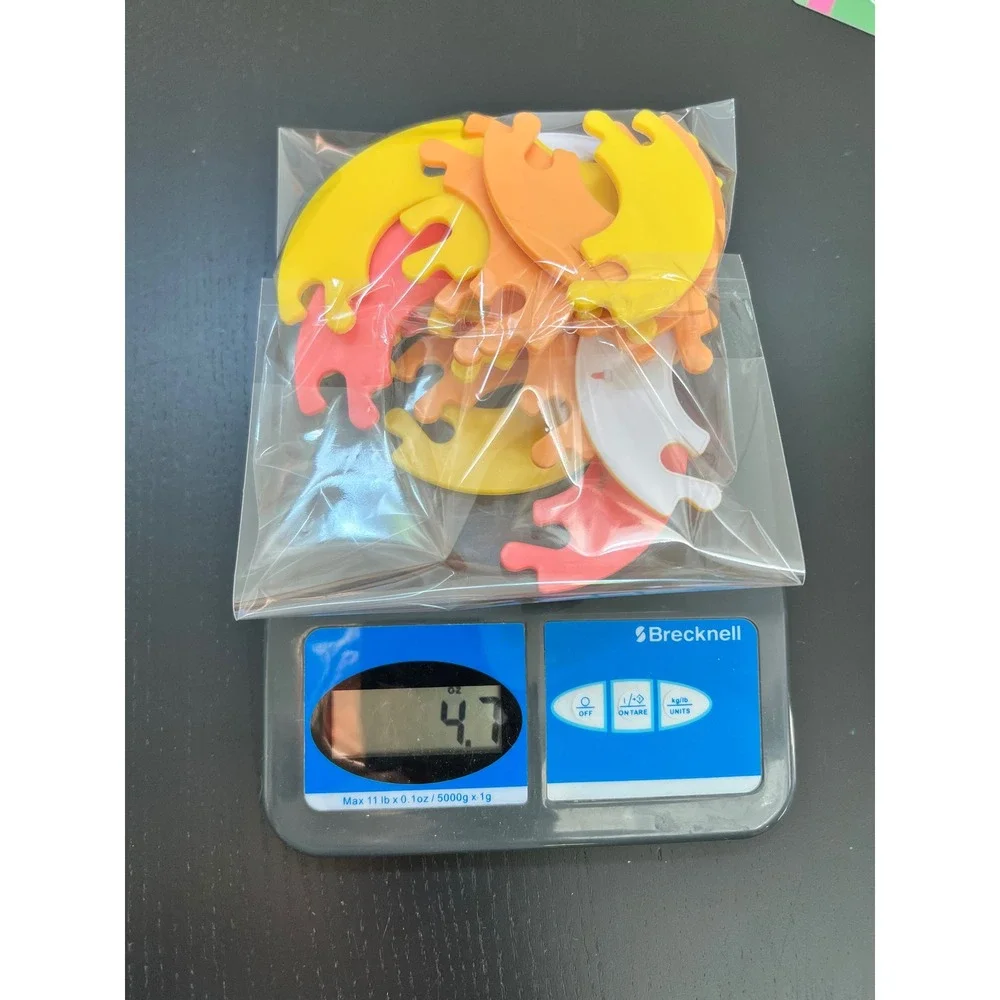 Lovevery Rhyming Rings Puzzle Multicolor Replacement Parts 4 Years Old